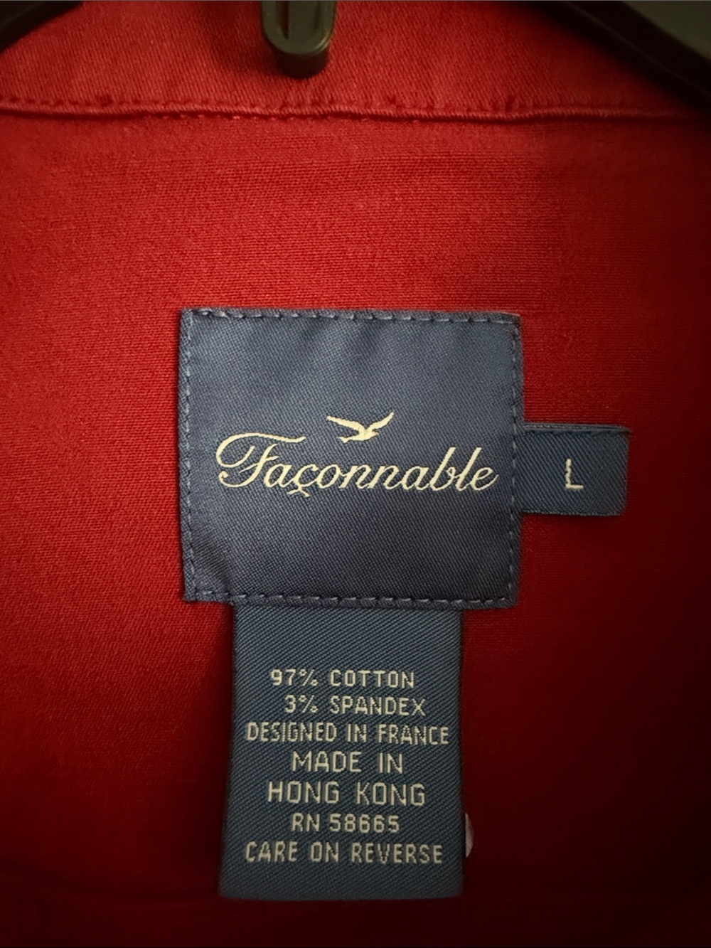 Faconnable women’s vintage red denim classic jacket, size L - Picture 2 of 4
